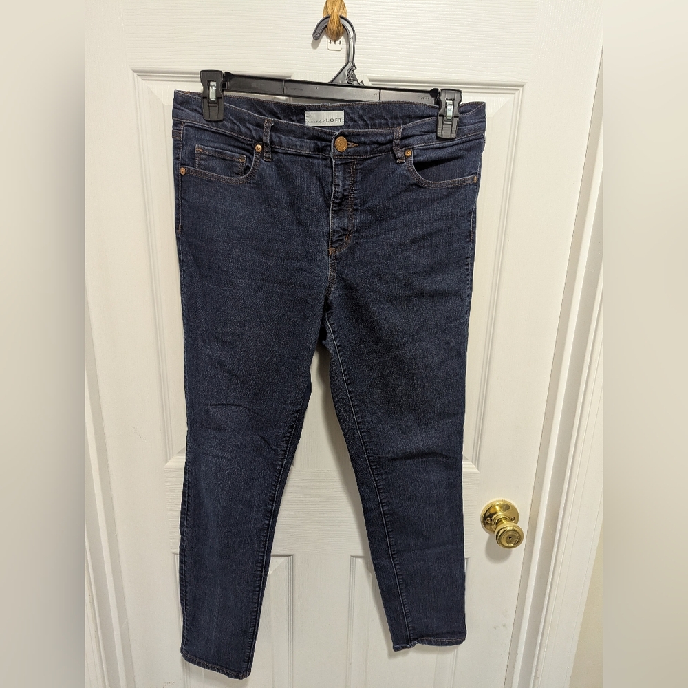 loft Jeans Dark Wash Skinny Size 12/31